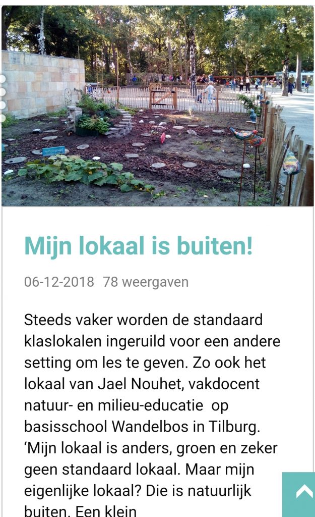 Online artikel Prima onderwijs natuurpedagoog